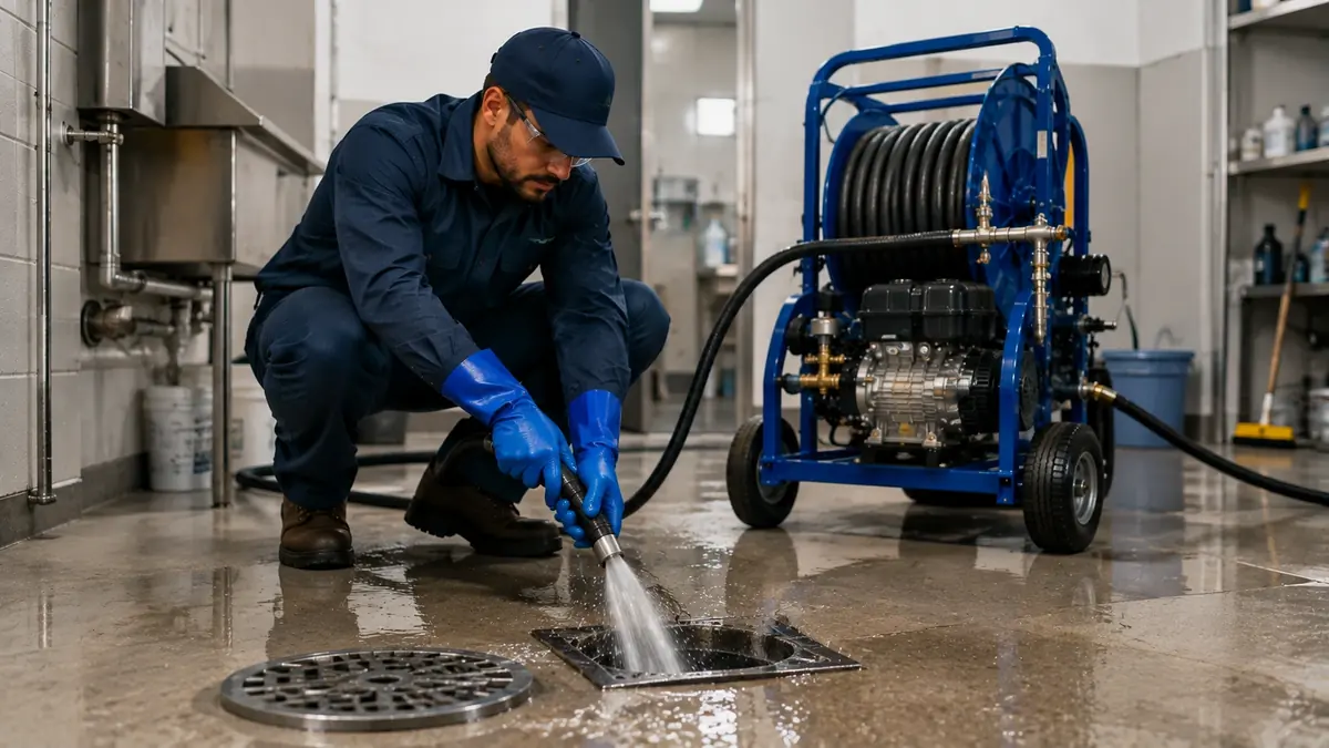 Floor Drain Hydro Jet Cleaning in Jacumba