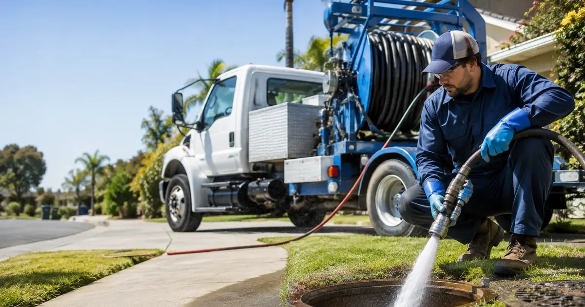 Hydro jet sewer cleaning Jacumba