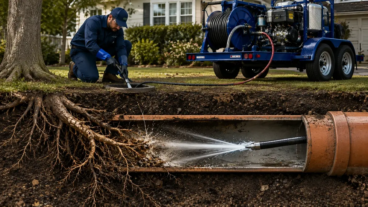 Tree Root Removal with Hydro Jetting in Jacumba